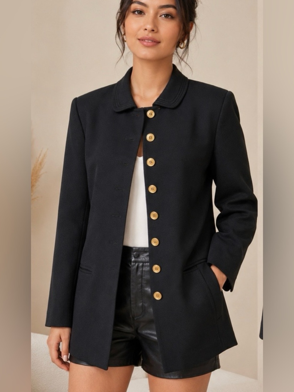 Vintage Amanda Smith Pure Wool Blazer Jacket sz 10